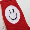 جوراب ساق‌بلند قرمز استیکر لبخند کریسمسی یلدایی ولنتاین